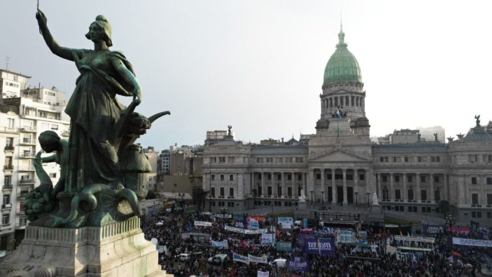 Ni Una Menos march held in Argentina after woman's killing